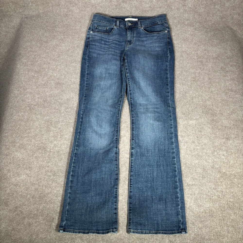 Levis Jeans Womens Size 6 Classic Boot Medium Wash Blue Denim Stretch‎ Western